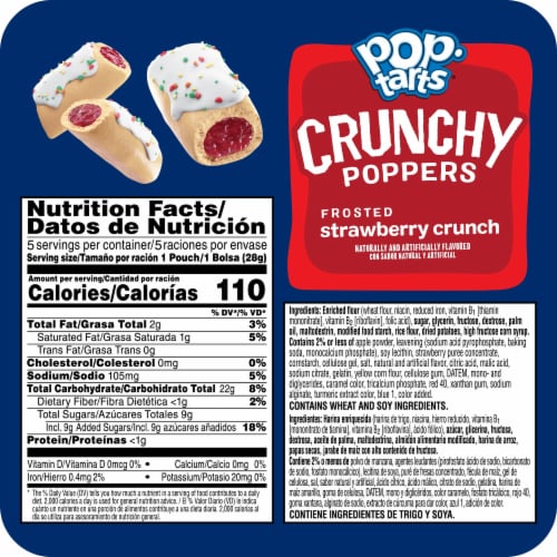 Pop-Tarts® Frosted Strawberry Crunchy Poppers Perspective: right