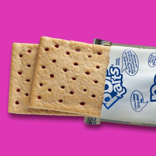 Pop-Tarts Toaster Pastries Unfrosted Strawberry Perspective: right