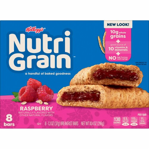 Nutri-Grain Raspberry Soft Baked Breakfast Bars Perspective: right