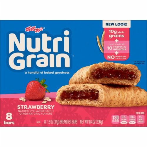 Nutri-Grain Strawberry Soft Baked Breakfast Bars Perspective: right