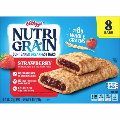 Nutri-Grain Strawberry Soft Baked Breakfast Bars Perspective: right