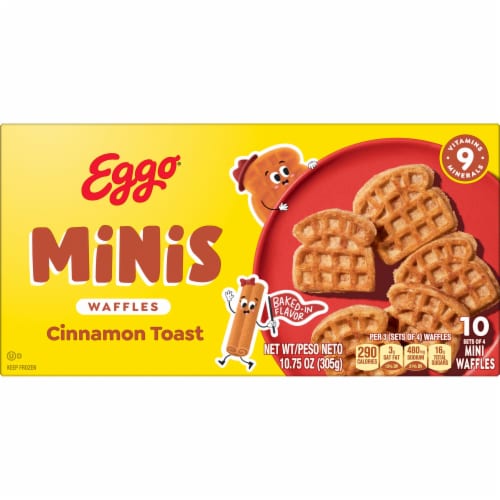 Kellogg's® Eggo® Minis Cinnamon Toast Frozen Waffle Bites Perspective: right