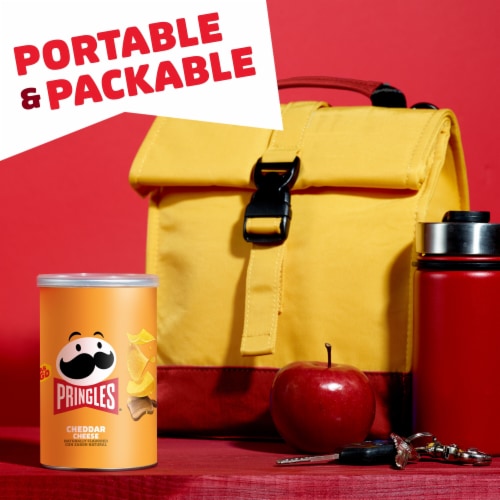 Pringles® Cheddar Cheese Grab N' Go Snack Pack Potato Crisps Chips Perspective: right