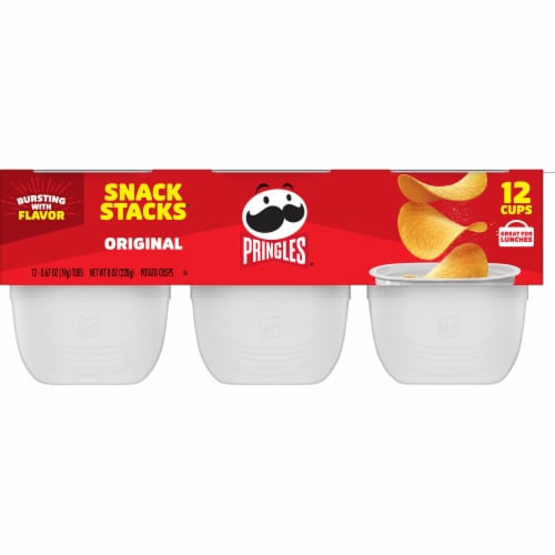 Pringles® Original Snack Stacks Potato Crisps Chips Perspective: right