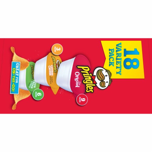 Pringles Snack Stack Potato Crisps Variety Pack 18 Count Perspective: right
