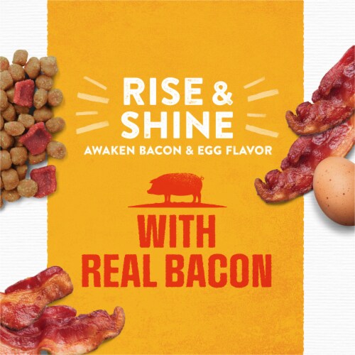 Purina Moist and Meaty Semi-Moist Dog Food Pouches Rise and Shine Awaken Bacon and Egg Perspective: right