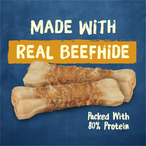 Purina® Busy® Beefhide & Chicken Chew Jerky Wraps Dog Treats Perspective: right