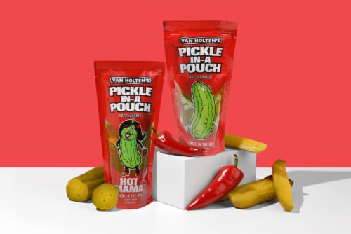 Van Holten's Hot Mama Hot Flavored Pickle-in-a Pouch 1 ea Perspective: right
