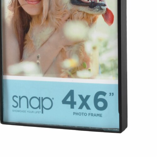 Snap® 4x6 Front Load Photo Frame - Black Perspective: right