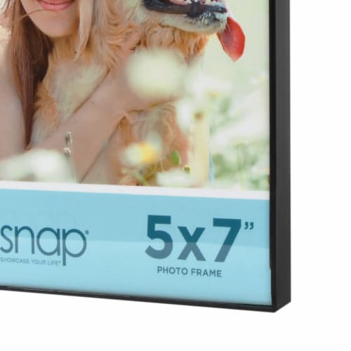 Snap® 5x7 Front Load Photo Frame - Black Perspective: right