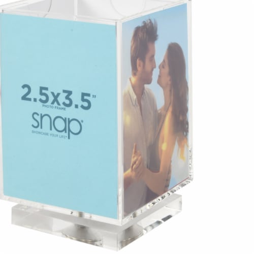 Snap® Clear Swivel 4-Photo Frame Pencil Cup Perspective: right