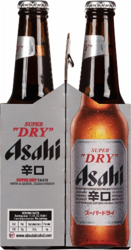 Asahi Super Dry Beer Bottle Perspective: right