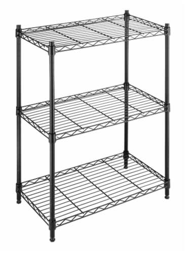Whitmor Supreme 3-Tier Shelving - Black Perspective: right