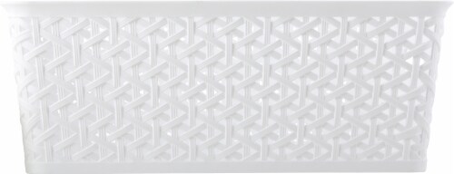 Whitmor Resin Form Tote - White Perspective: right