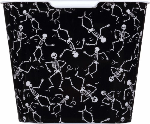 Whitmor Halloween Storage Tote - Dancing Skeletons Perspective: right