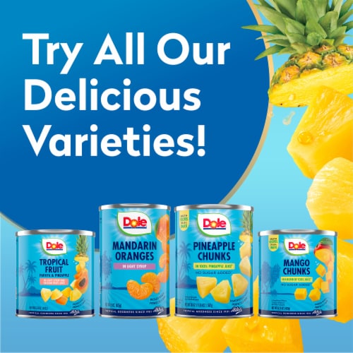 Dole® Canned Pineapple Slices Fruit In Heavy Syrup Perspective: right