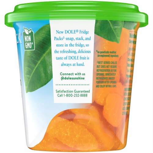 Dole® Snap & Store Fridge Pack Mandarin Oranges Perspective: right