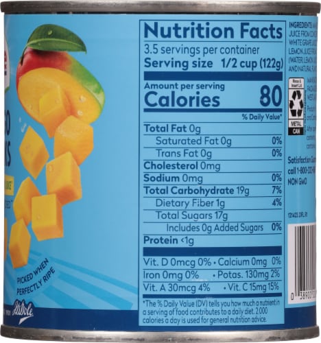 Dole® Mango Chunks in Juice Perspective: right