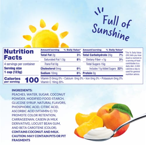 Dole® Fruit Bowls® Peaches & Crème Parfait Cups Perspective: right