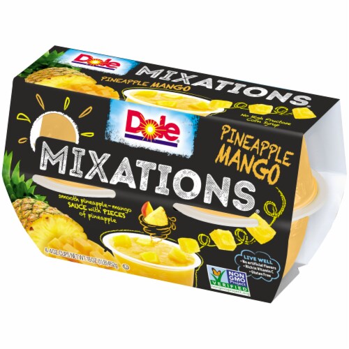 Dole Mixations Pineapple Mango Fruit Cups Perspective: right
