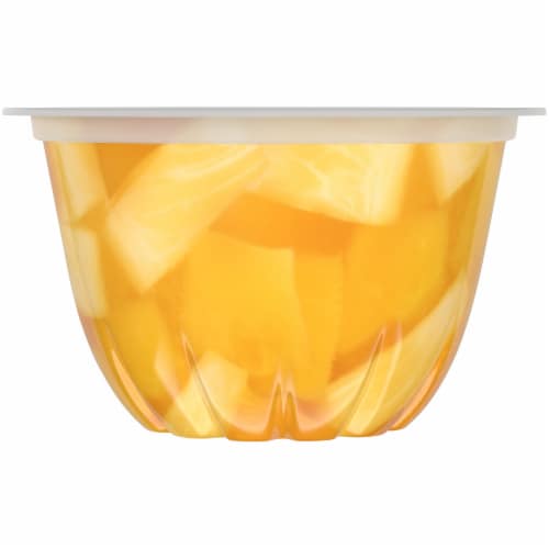 Dole® Pineapple Peach & Mango in Lightly Sweetened Coconut Water Fruit Cups Perspective: right