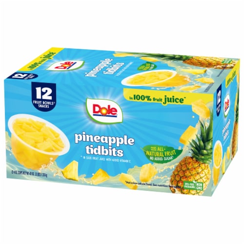 Dole® Pineapple Paradise™ Pineapple Tidbits In 100% Juice Perspective: right