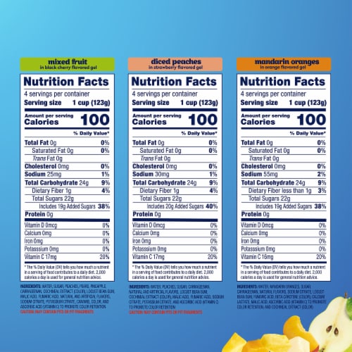 Dole Fruit in Gel Fruit Bowls Snacks Variety Pack 12 - 4.3 oz Cups Perspective: right