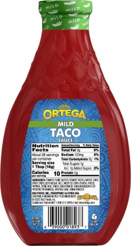 Ortega Original Thick and Smooth Mild Taco Sauce, Kosher Perspective: right