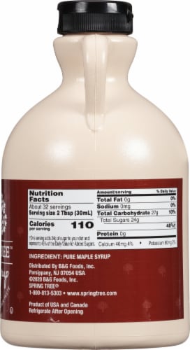 Spring Tree Pure Maple Syrup Perspective: right
