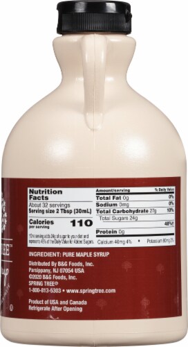Spring Tree Pure Maple Syrup Perspective: right