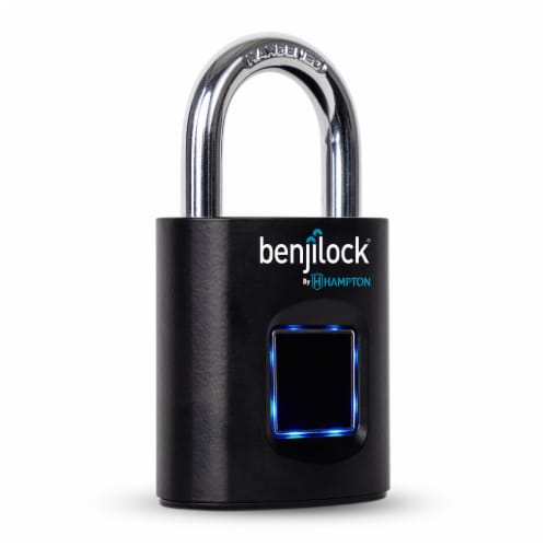 Hampton BenjiLock 43MM Fingerprint Padlock - Matte Black Perspective: right
