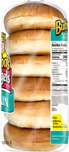 Bubba's™ Sliced Plain Bagels Perspective: right