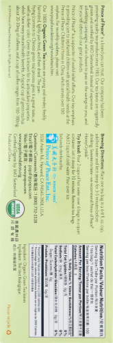 Prince Of Peace Organic Green Tea Perspective: right