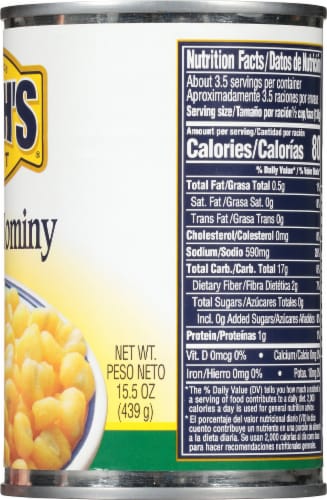 Bush's Best® Golden Hominy Perspective: right