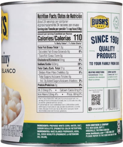 Bush's Best® White Hominy Perspective: right