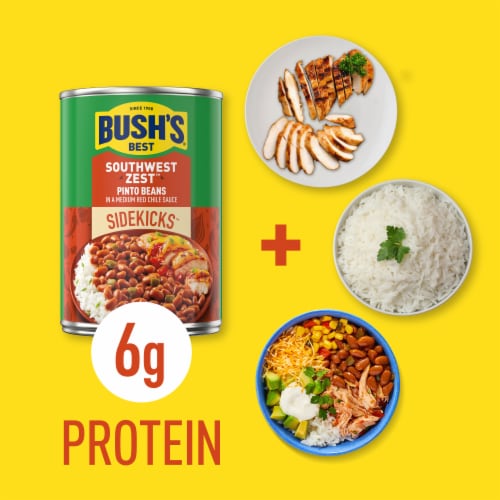 Bush's Southwest Zest Pinto Beans 15 oz Perspective: right