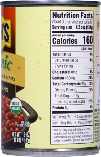 Bush's Best® Organic Baked Beans Perspective: right