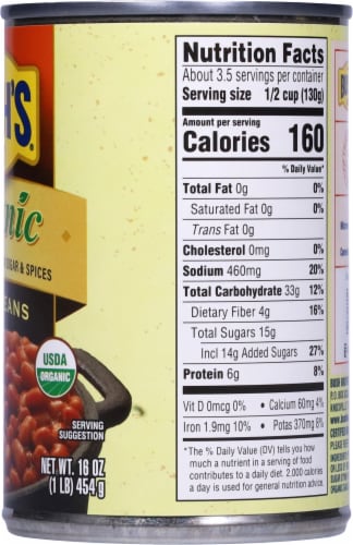 Bush's Best® Organic Baked Beans Perspective: right
