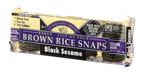 Edward & Sons Black Sesame Brown Rice Snaps Perspective: right