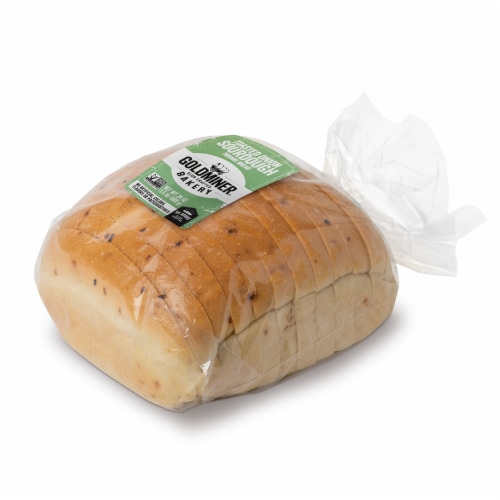 California Goldminer Toasted Onion Sourdough Square Bread Perspective: right