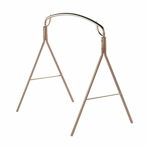 Woodlawn Patio Swing Frame with Steel Tubing and Powder Coated Finish, Bronze Perspective: right