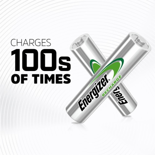 Energizer Power Plus Rechargeable AAA Batteries , 800mAh Triple A Batteries Perspective: right