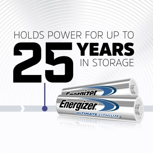 Energizer Ultimate Lithium AA Batteries - 8 Pack Perspective: right