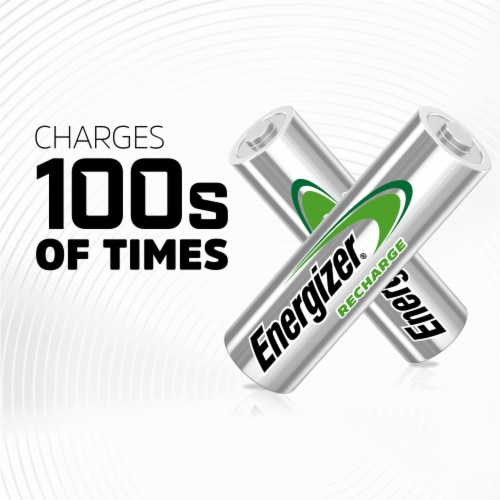 Energizer Rechargeable AA Batteries 8 Pack, Double A Batteries Perspective: right