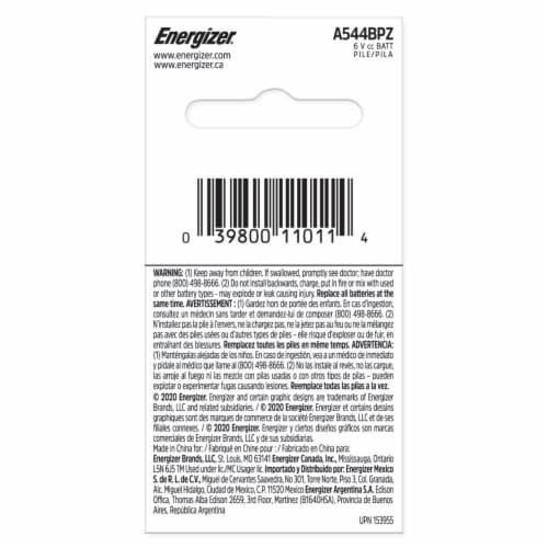 Energizer Photo A544 Battery - 1 Pack Perspective: right