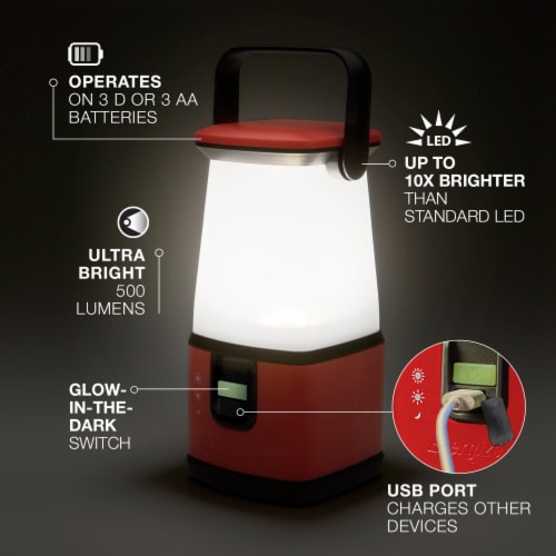 Energizer WeatheReady 500 Lumens Battery Powered Emergency LED Lantern Perspective: right