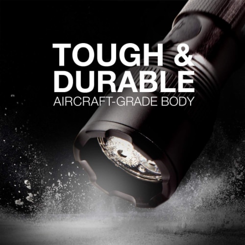 Energizer TAC-R 700 Rechargeable Tactical Metal LED Flashlight 700 Lumens Perspective: right