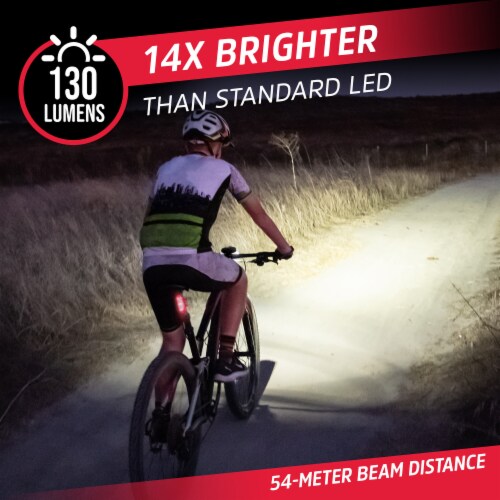 Energizer 130 Lumens Battery Powered Bike Light Set Perspective: right