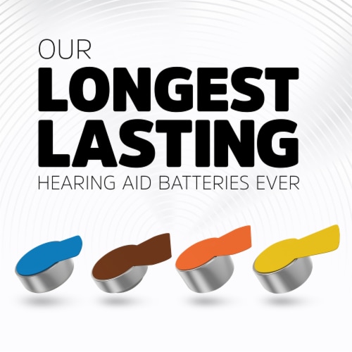 Energizer Hearing Aid Batteries Size 312, Brown Tab, 6 Pack Perspective: right