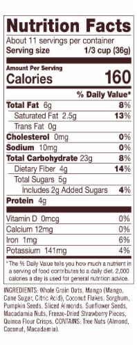 Bob's Red Mill Gluten Free Tropical Muesli Perspective: right